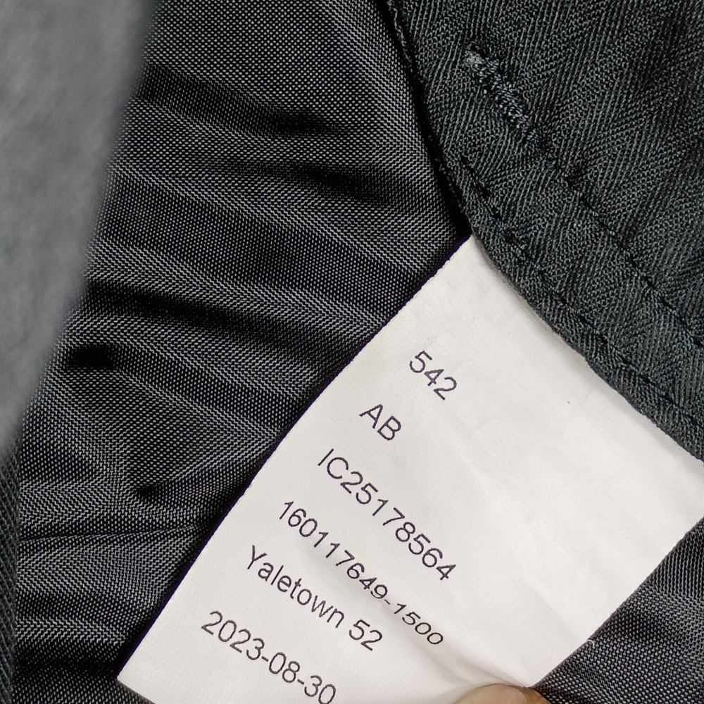 Indochino Yaletown 52 Mens Grey Dress Pants Flat‎ Front Trousers size 36 - Picture 5 of 7